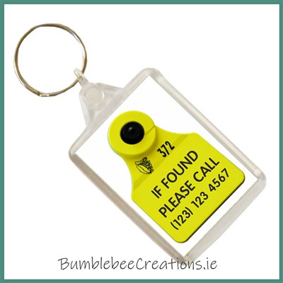 Cattle Tag Keyring